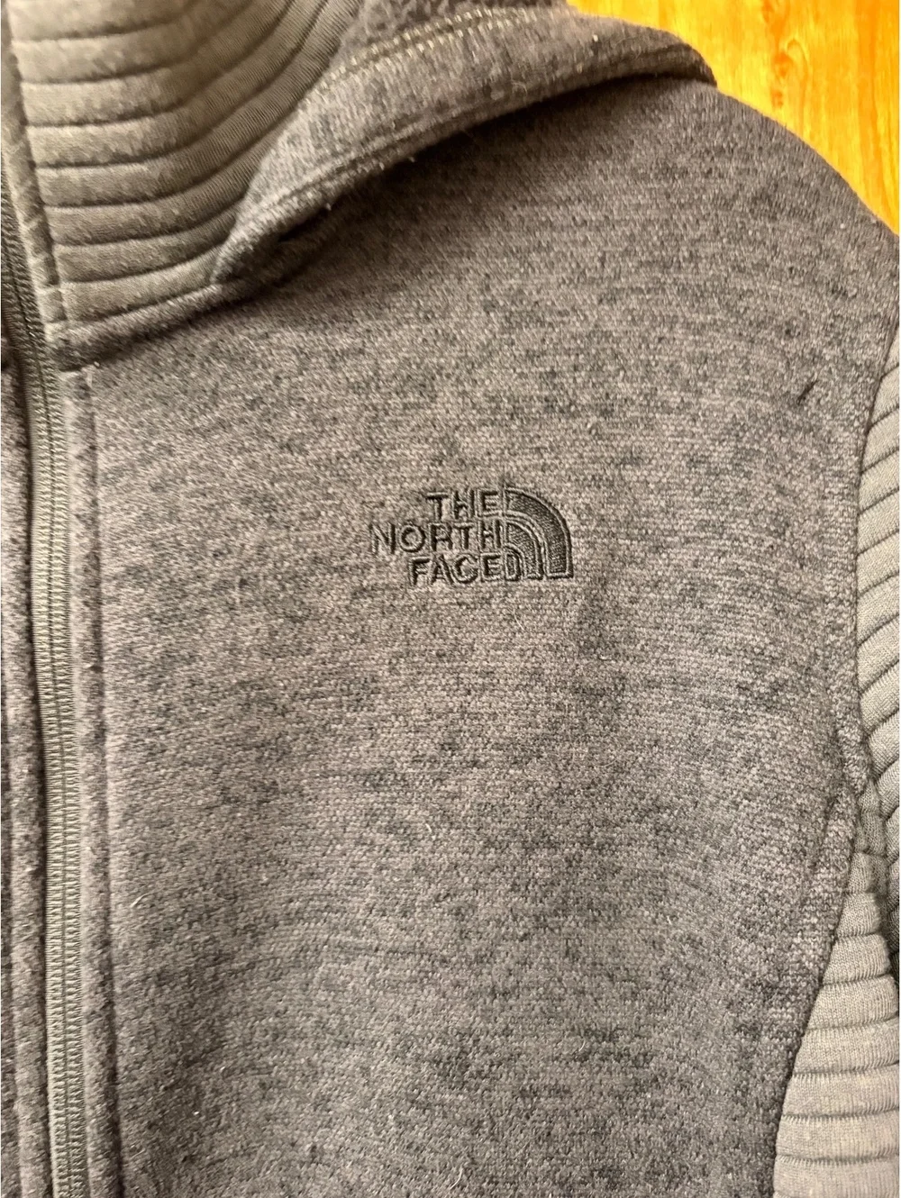 The North Face Unisex Full-Zip Hoodie Jacket XL Dark Gray